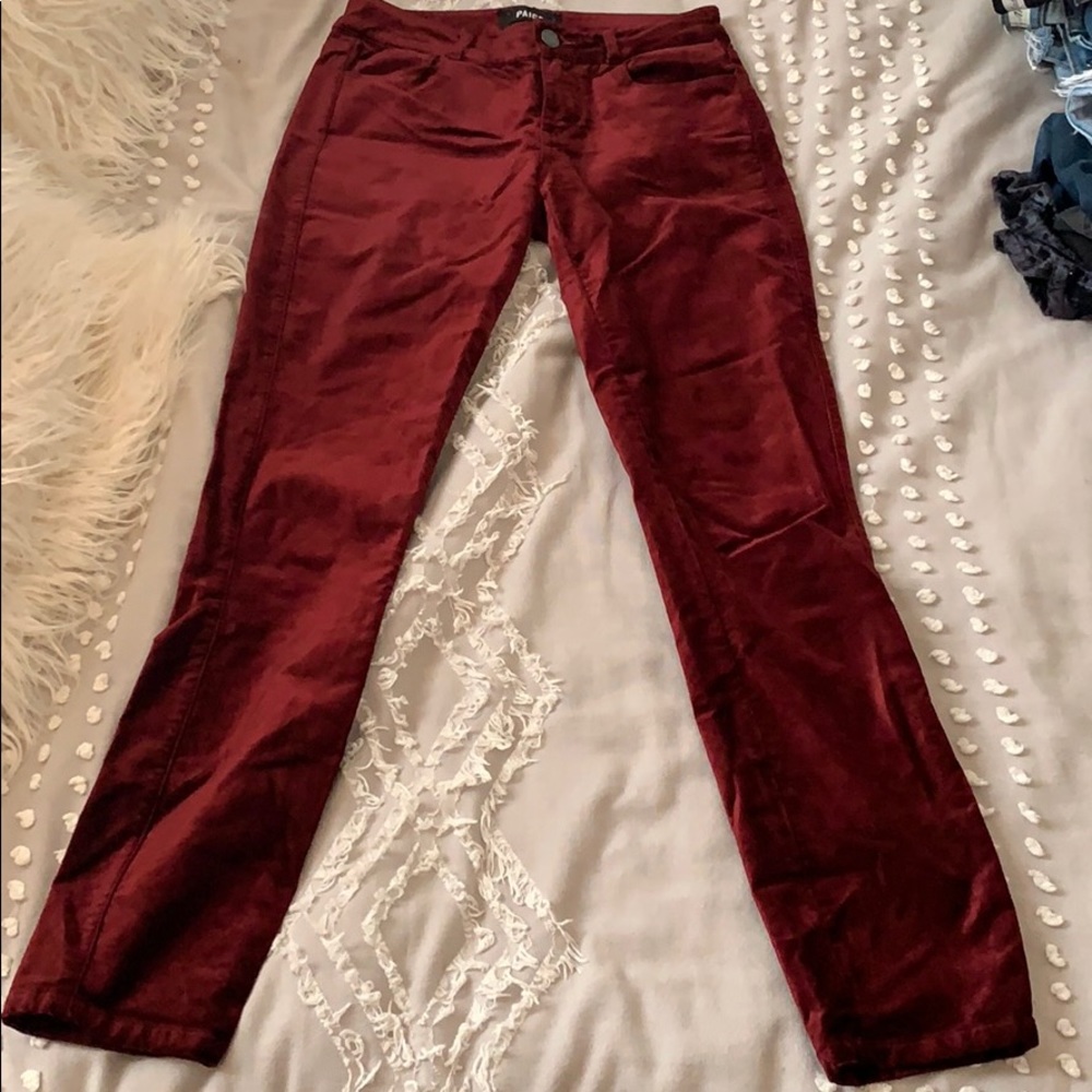 PAIGE Suede Skinny Jeans